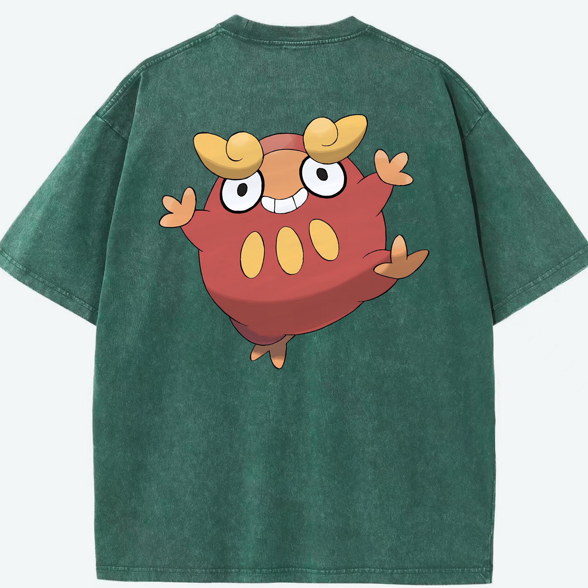 （画像用） ポケットモンスター Pokémon 綿100% ヴィンテージ風 半袖Tシャツ（背面プリント）